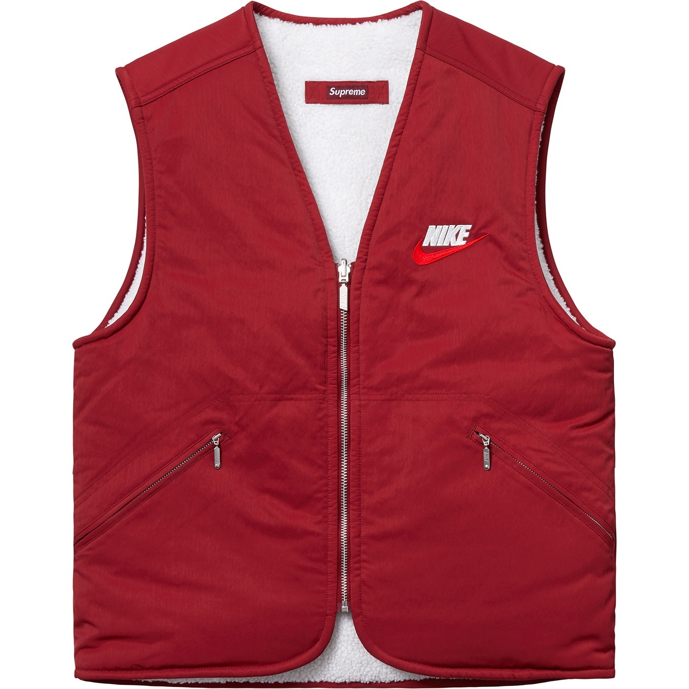Supreme®/Nike® Reversible Nylon Sherpa Vest view 7